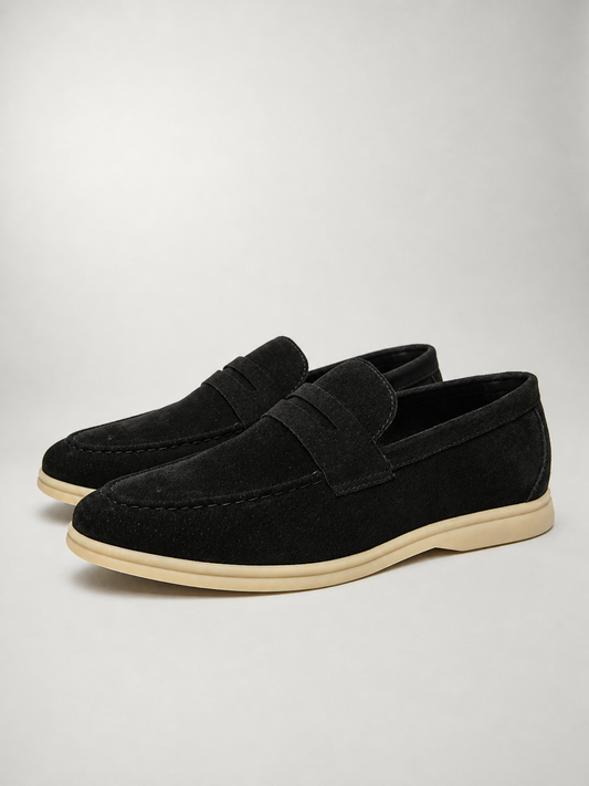 Eric - Mocasín Suede Casual con Suela de Goma