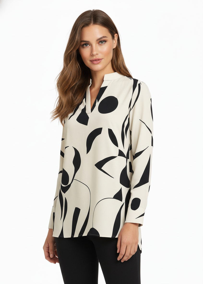 Alejandra - Blusa Abstracta Milán