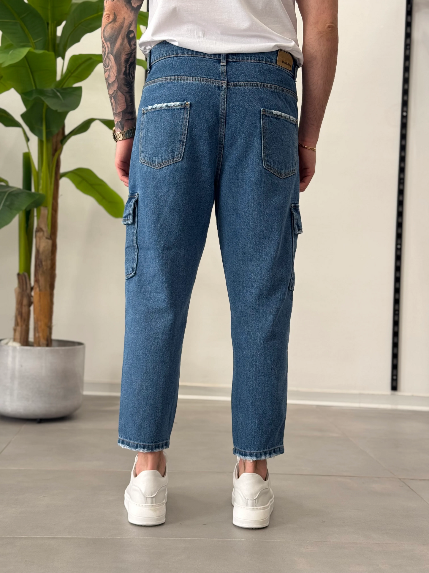 Sergio - Pantalones cargo azules Vegas