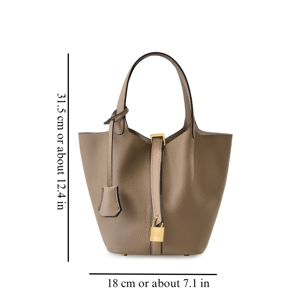 Isabel - Bolso de mano de cuero