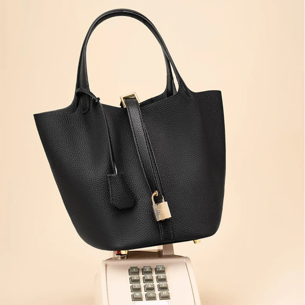 Isabel - Bolso de mano de cuero