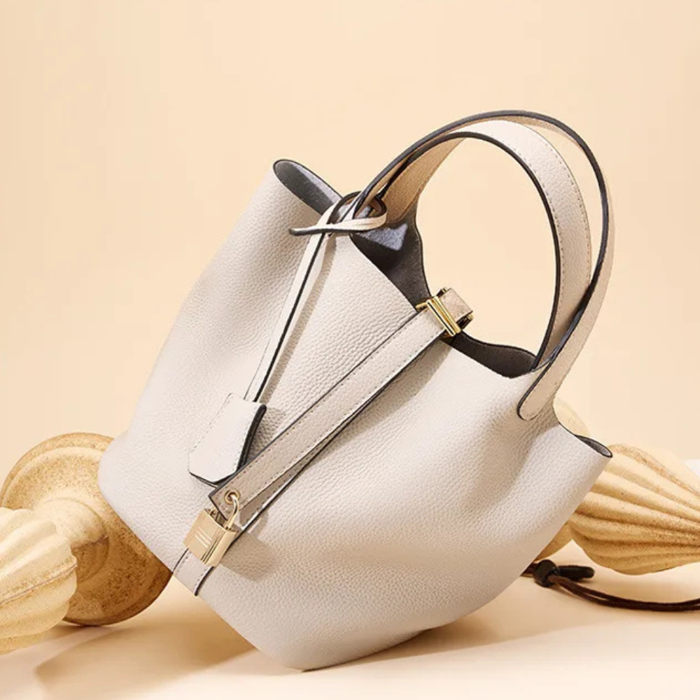 Isabel - Bolso de mano de cuero