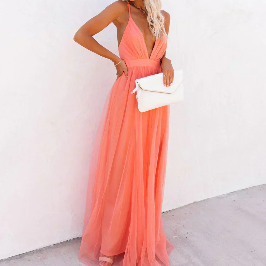 Claudia – Vestido Ravello: Elegancia que cautiva