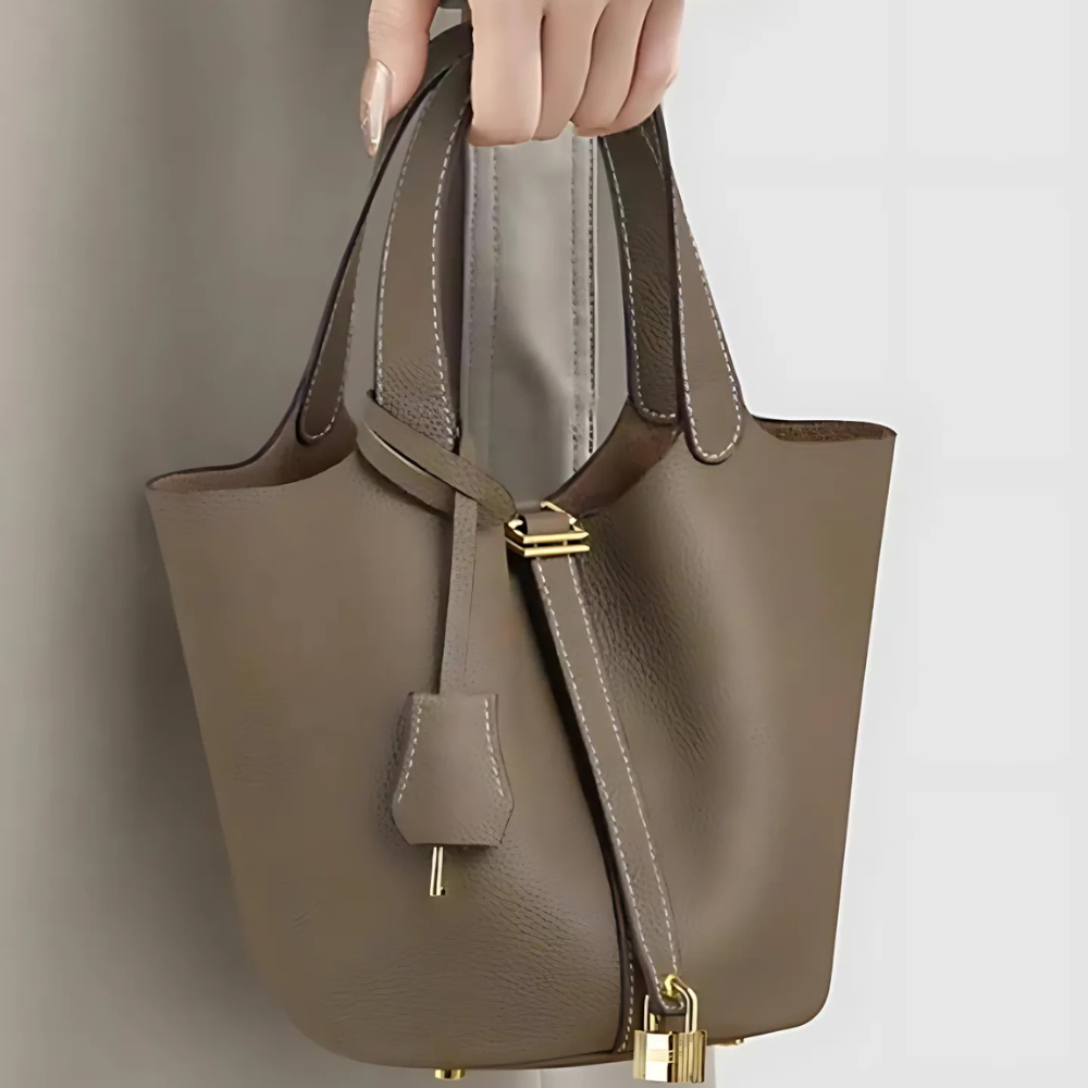 Isabel - Bolso de mano de cuero
