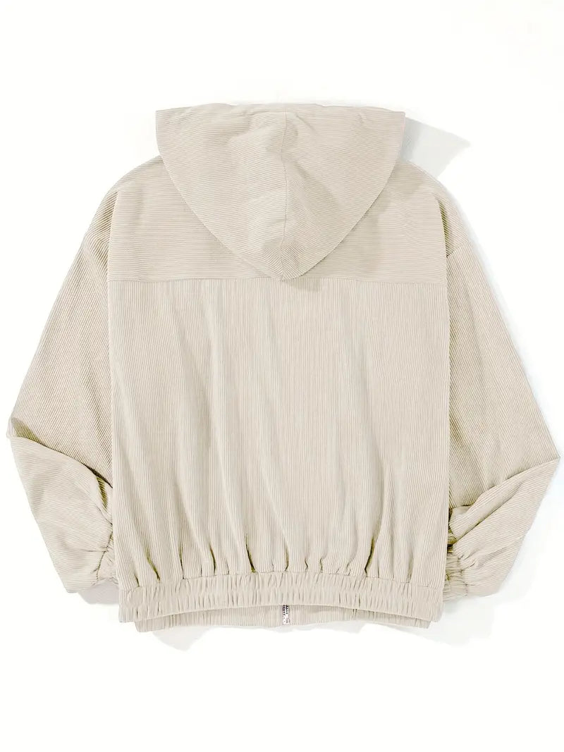 Julieta - Chaqueta informal de pana con capucha