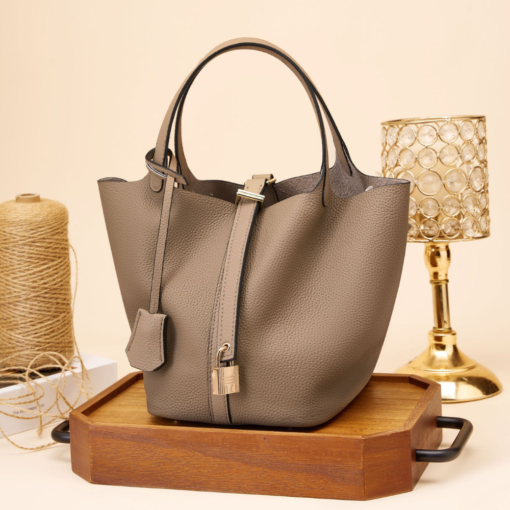 Isabel - Bolso de mano de cuero
