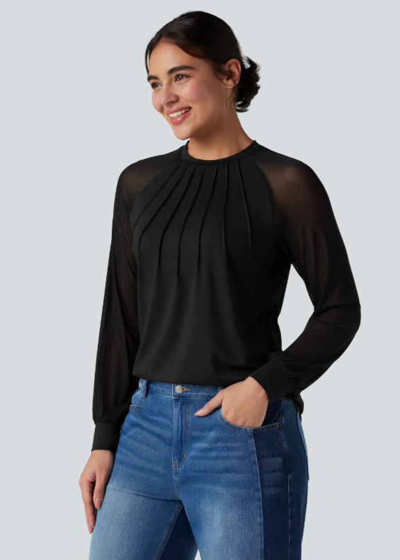 Carla – Blusa fluida de estilo elegante y versátil