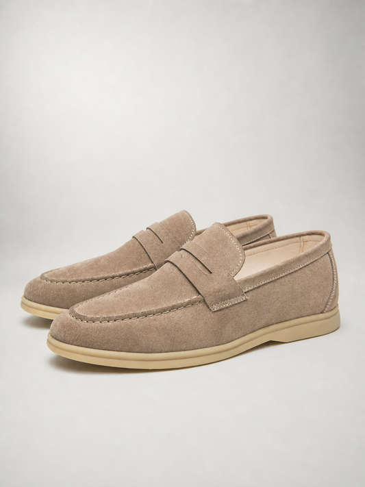 Eric - Mocasín Suede Casual con Suela de Goma