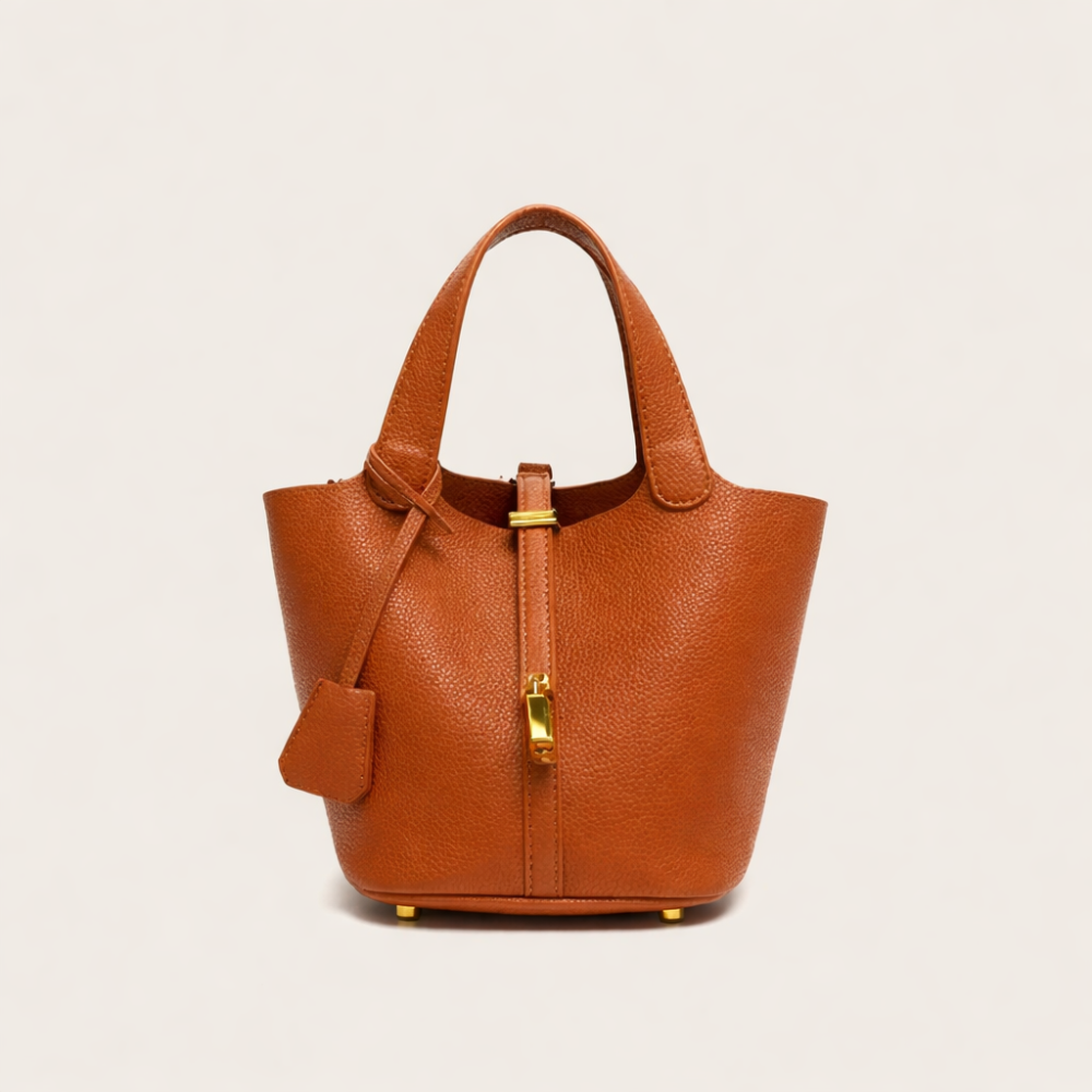 Isabel - Bolso de mano de cuero