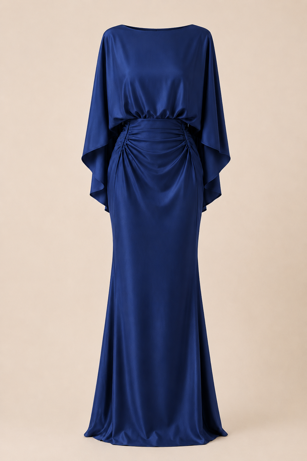 Cristina - Vestido Celeste de Silueta Elegante