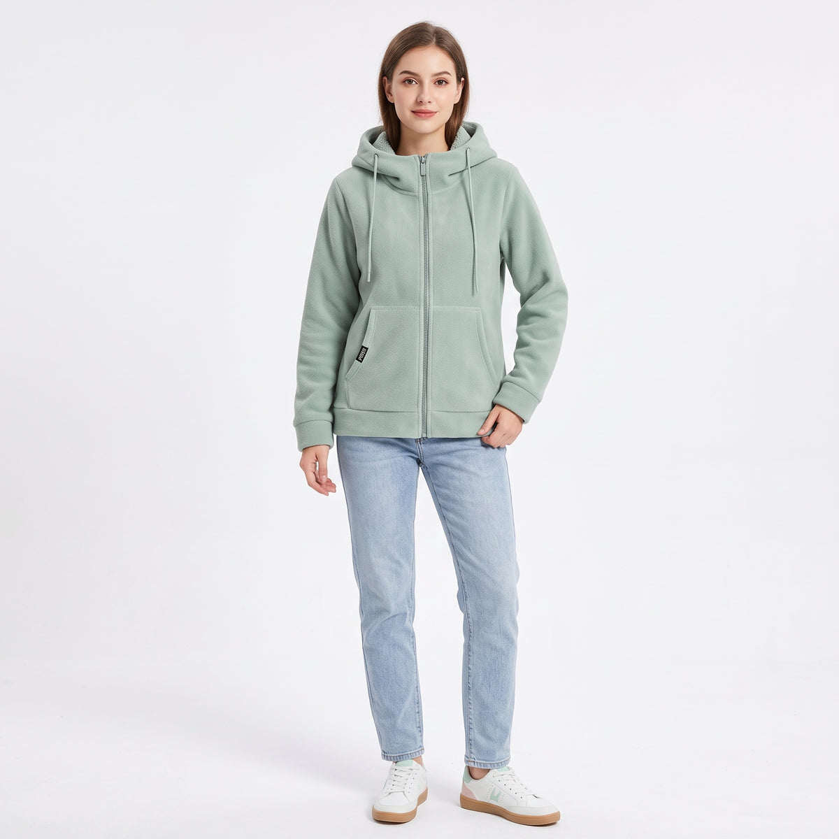 Leonora - Sudadera con capucha y cremallera