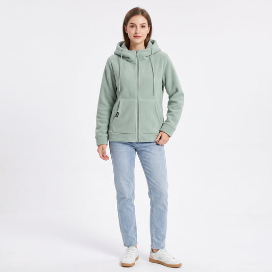 Leonora - Sudadera con capucha y cremallera
