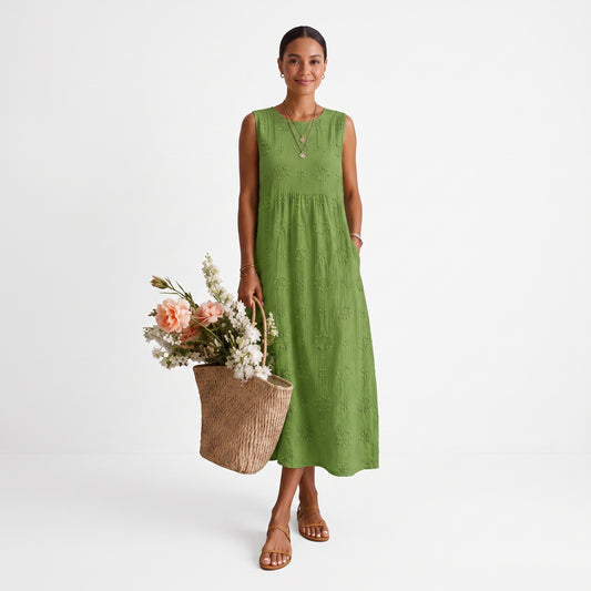 Olivia - Vestido midi ligero para el día