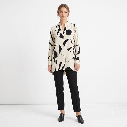 Alejandra - Blusa Abstracta Milán