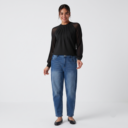 Carla – Blusa fluida de estilo elegante y versátil