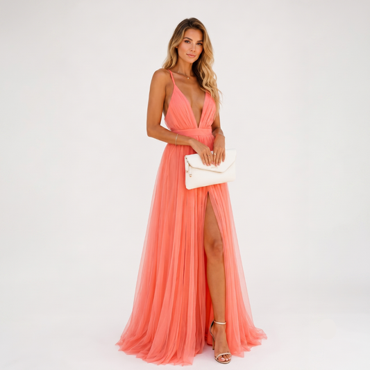 Claudia – Vestido Ravello: Elegancia que cautiva