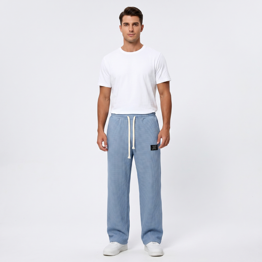 Gael - Pantalón Textura Waffle Relaxed