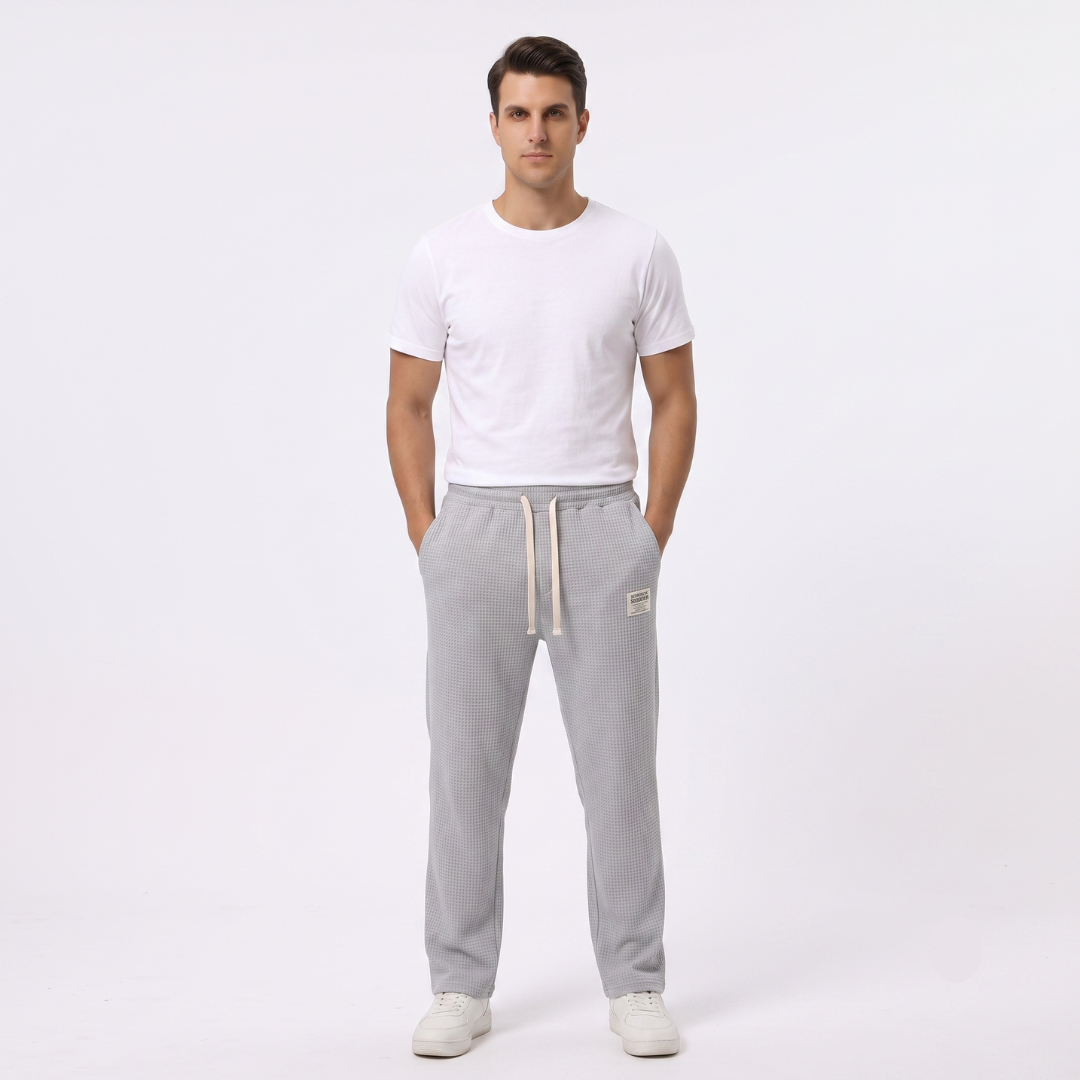Gael - Pantalón Textura Waffle Relaxed