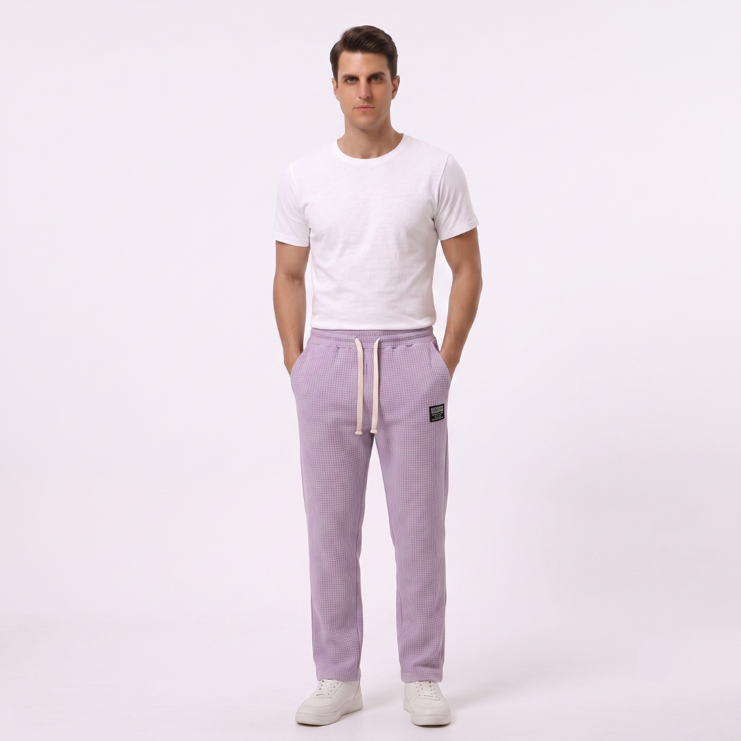 Gael - Pantalón Textura Waffle Relaxed