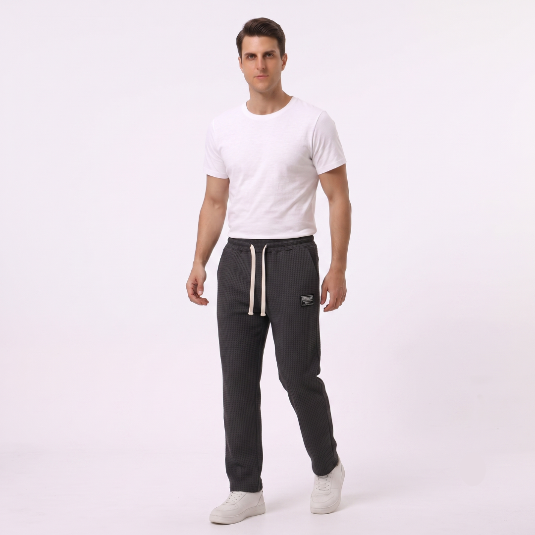 Gael - Pantalón Textura Waffle Relaxed