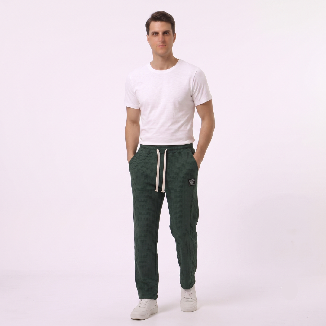 Gael - Pantalón Textura Waffle Relaxed