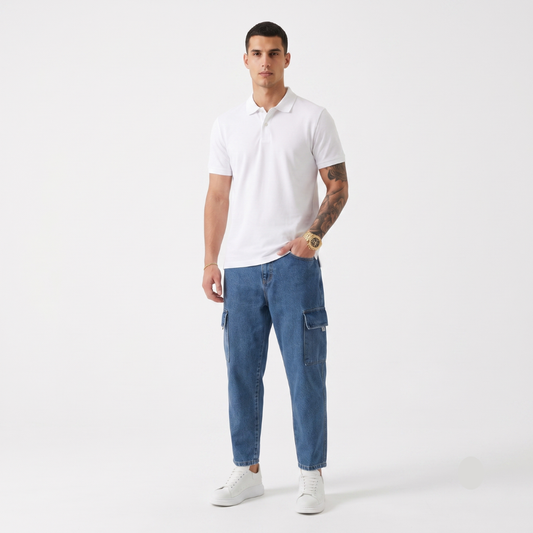 Sergio - Pantalones cargo azules Vegas