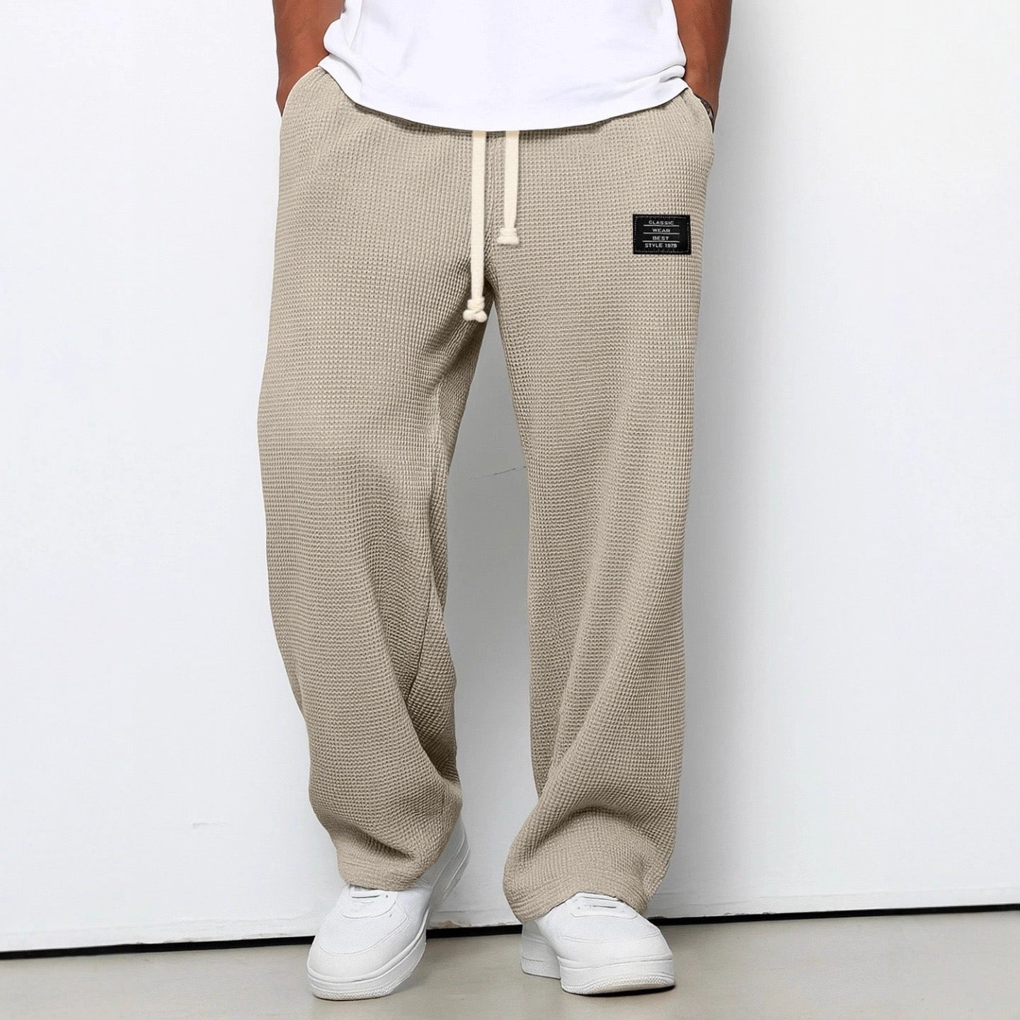 Gael - Pantalón Textura Waffle Relaxed