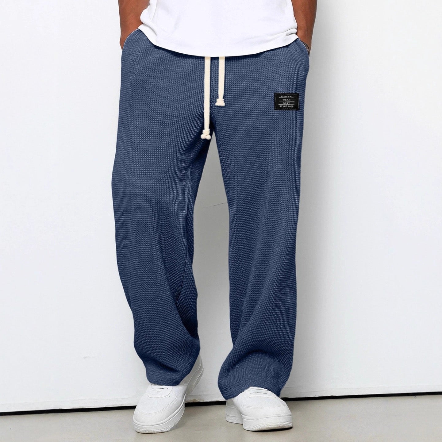 Gael - Pantalón Textura Waffle Relaxed