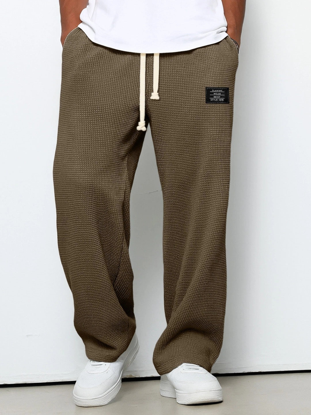 Gael - Pantalón Textura Waffle Relaxed