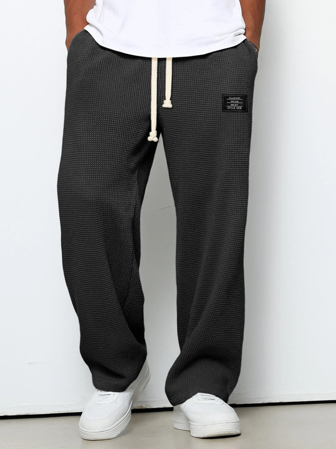 Gael - Pantalón Textura Waffle Relaxed