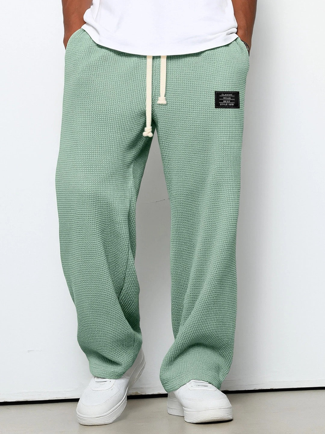 Gael - Pantalón Textura Waffle Relaxed