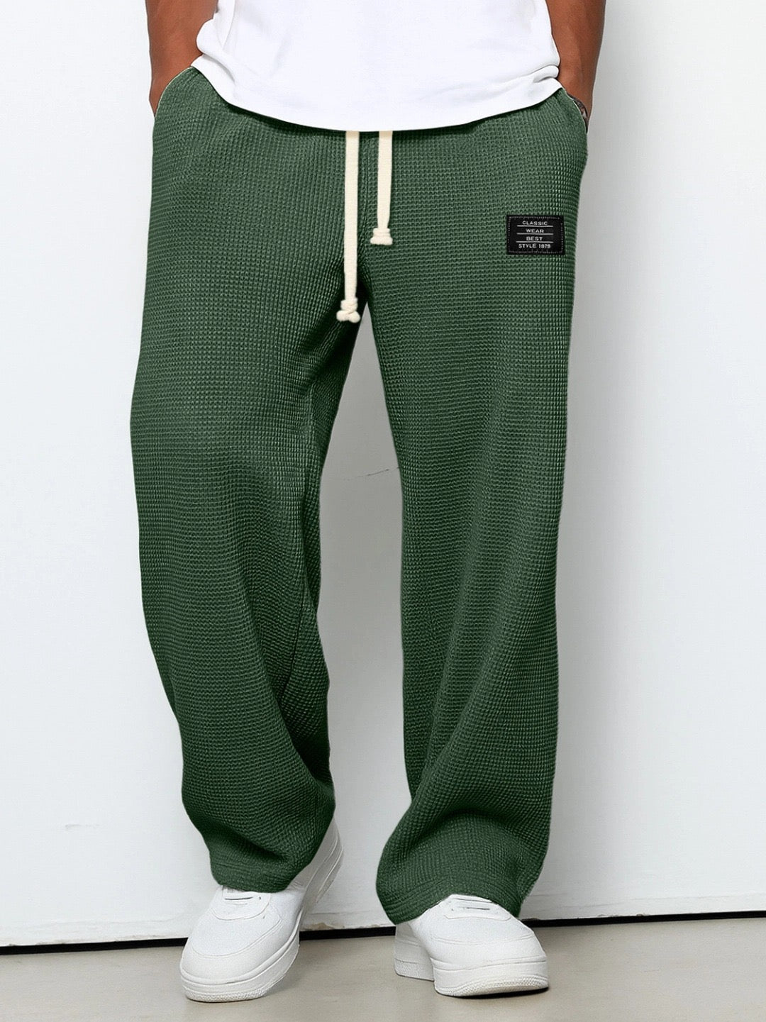 Gael - Pantalón Textura Waffle Relaxed