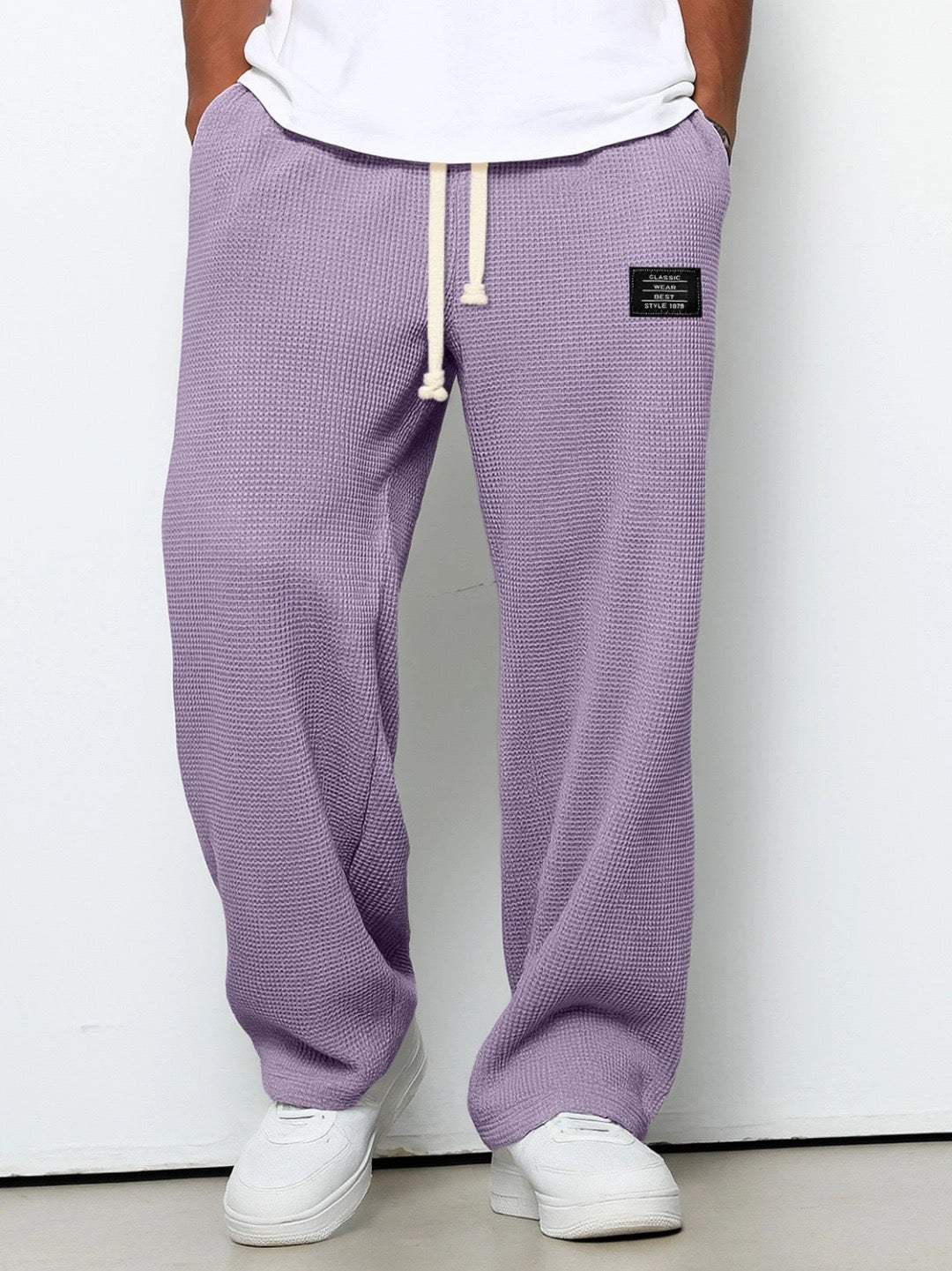 Gael - Pantalón Textura Waffle Relaxed