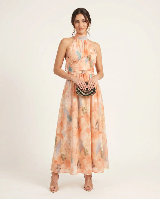 Lucía - Vestido Peach Hour