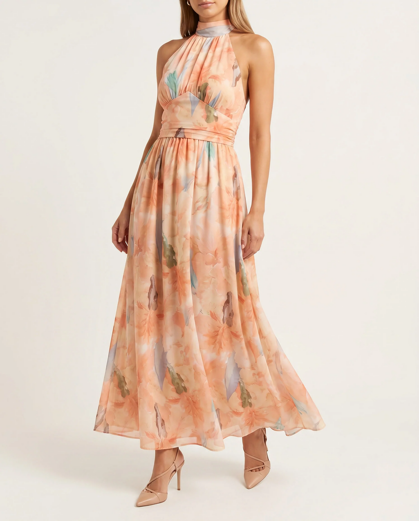 Lucía - Vestido Peach Hour