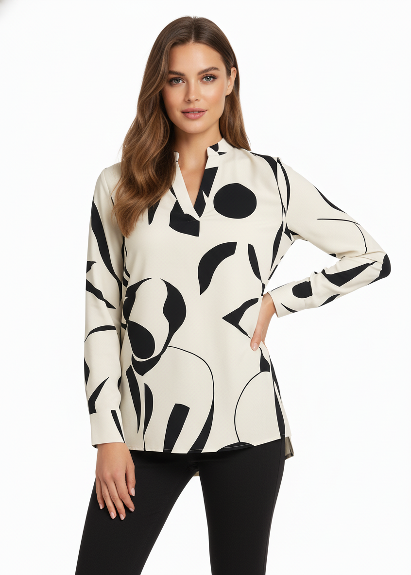 Alejandra - Blusa Abstracta Milán