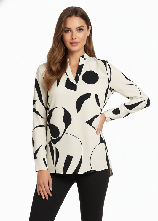 Alejandra - Blusa Abstracta Milán