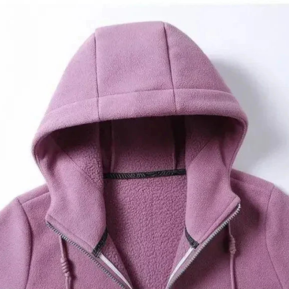 Leonora - Sudadera con capucha y cremallera