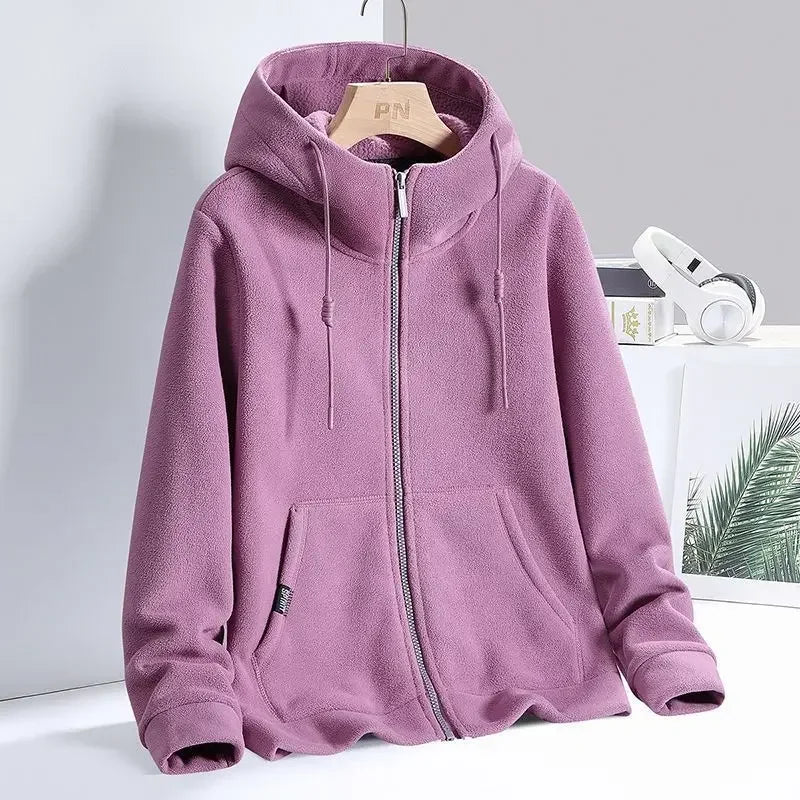 Leonora - Sudadera con capucha y cremallera