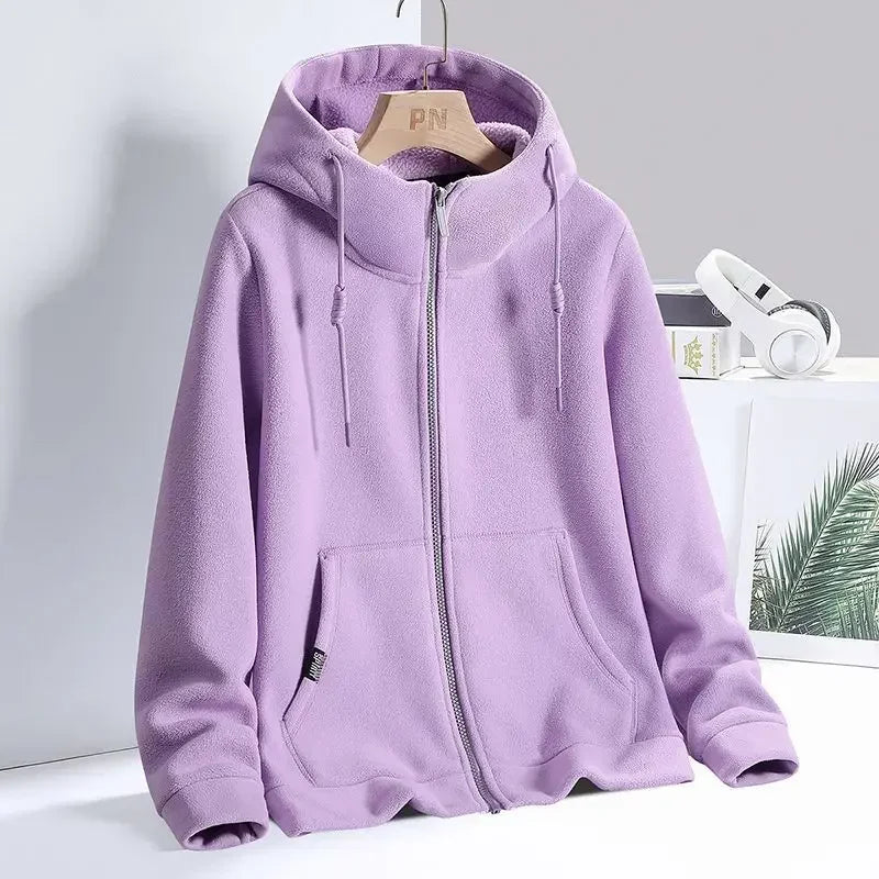 Leonora - Sudadera con capucha y cremallera