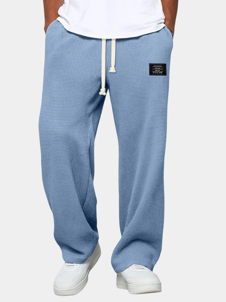 Gael - Pantalón Textura Waffle Relaxed