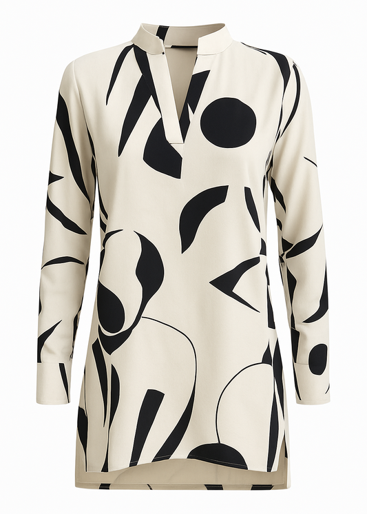 Alejandra - Blusa Abstracta Milán