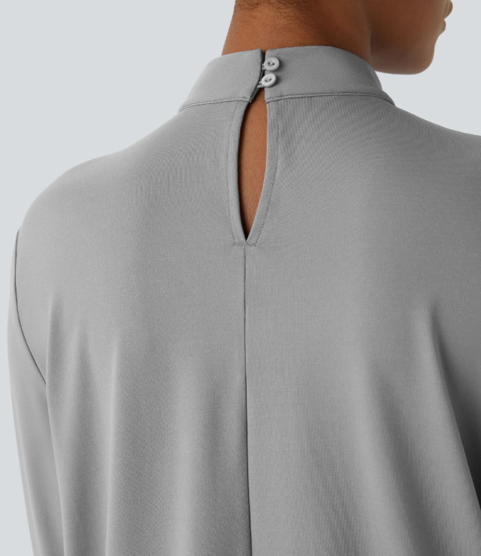 Bianca - Blusa elegante con detalle de cierre trasero