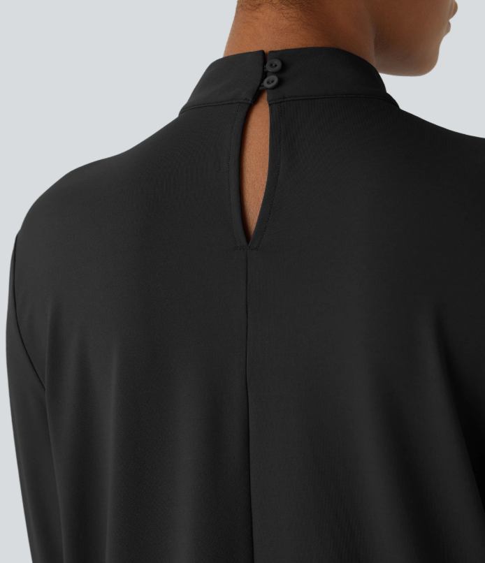 Bianca - Blusa elegante con detalle de cierre trasero
