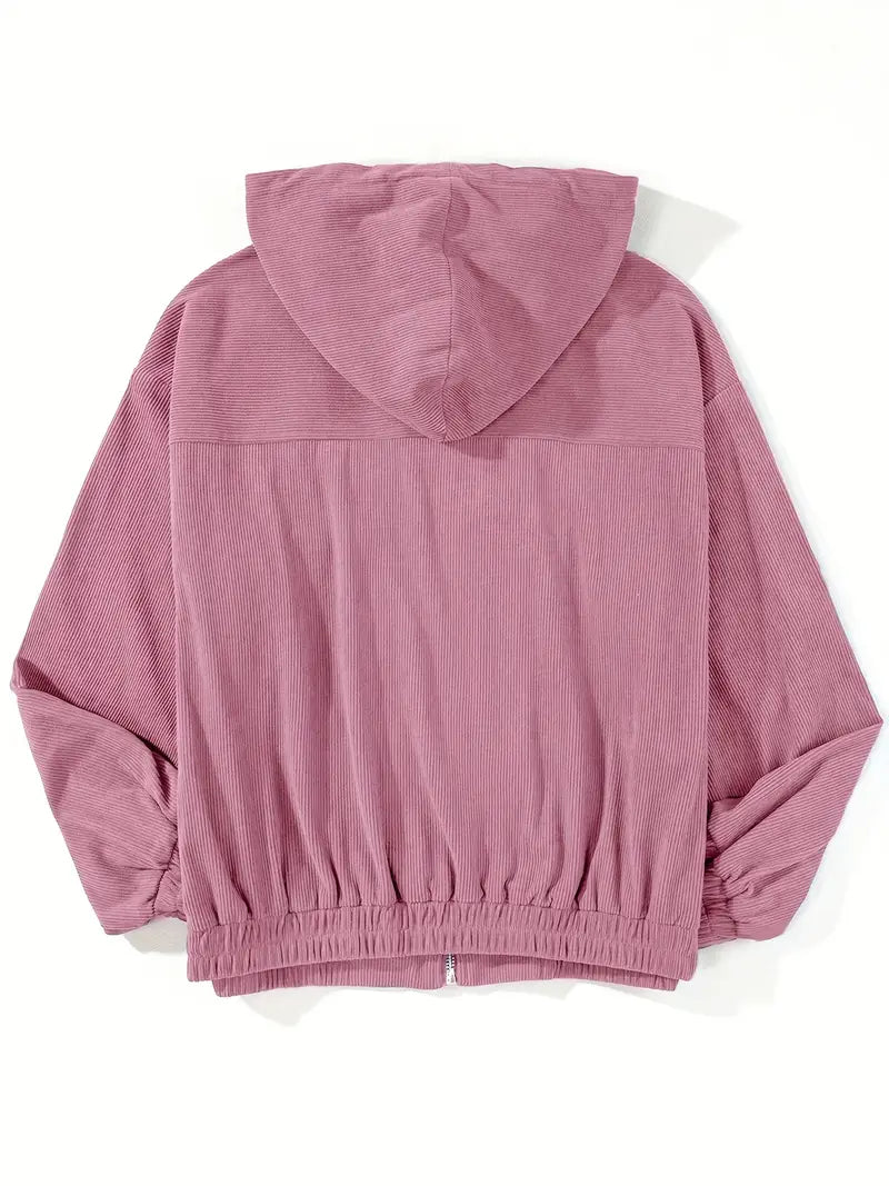 Julieta - Chaqueta informal de pana con capucha