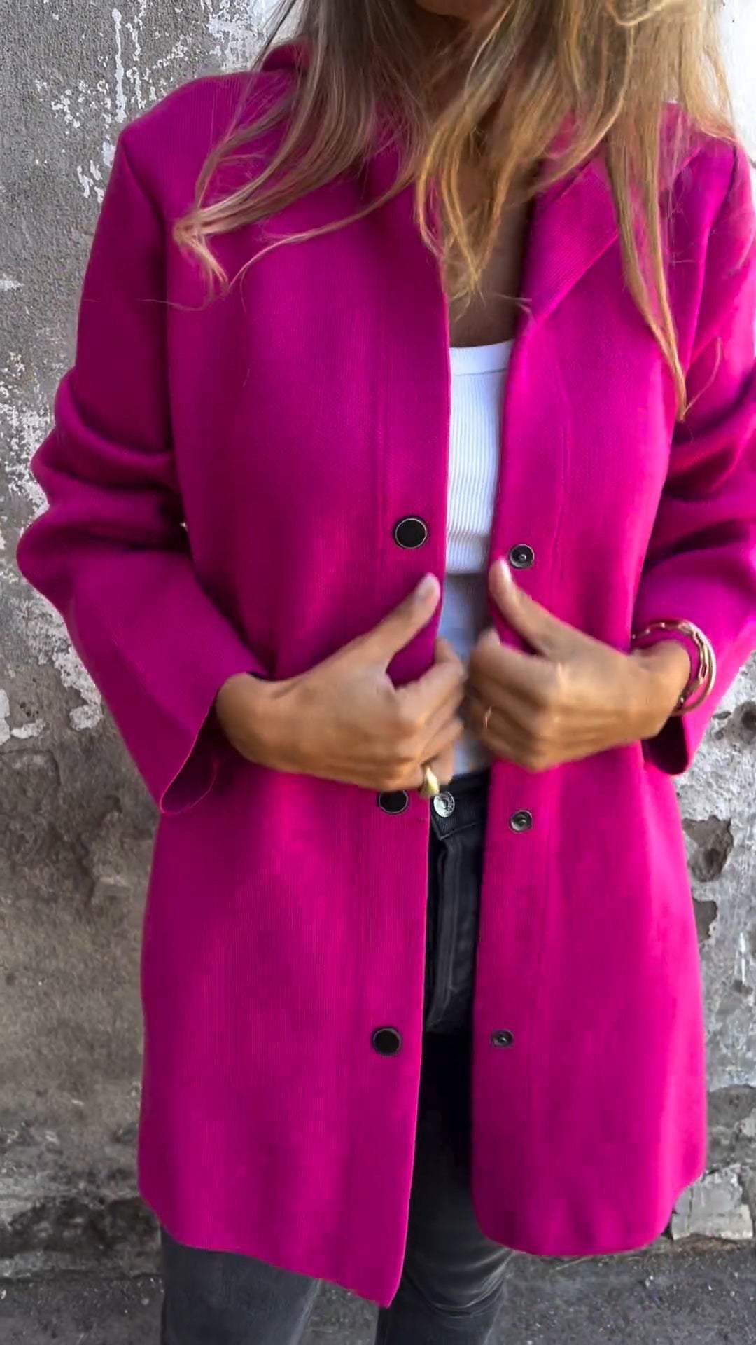 Isabella - Chaqueta larga elegante con capucha