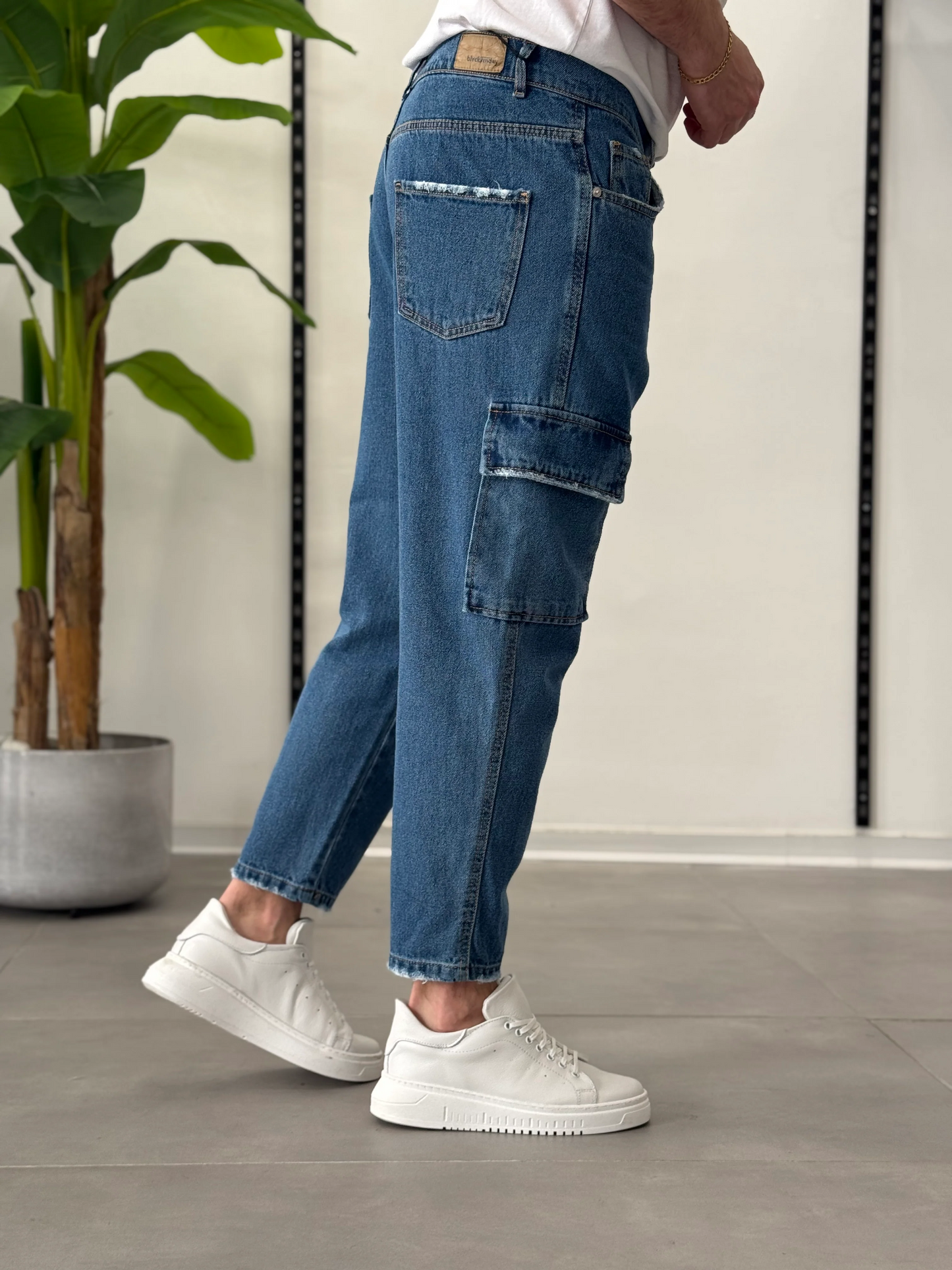 Sergio - Pantalones cargo azules Vegas