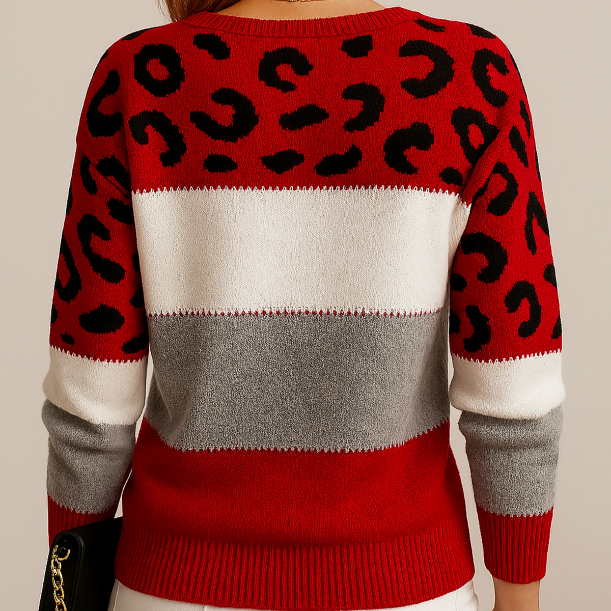 Teresa - Jersey elegante de leopardo