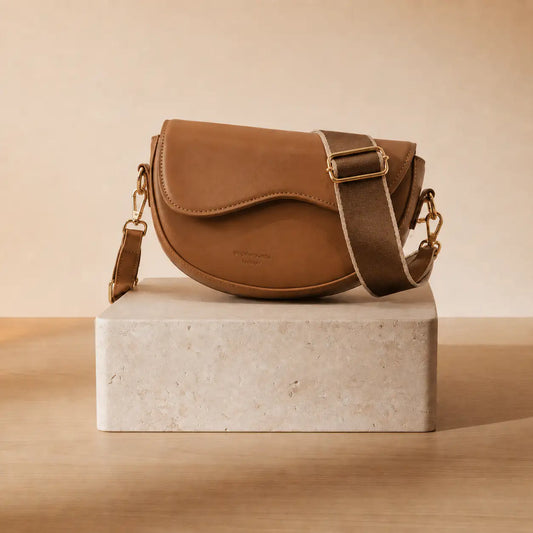 Estela - Bolso Saddle Ondulado