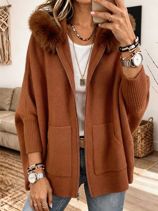 Serena - Chaqueta de punto con capucha